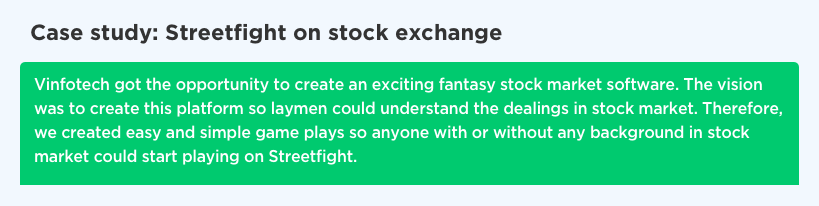 Fantasy stock market software app development by Vinfotech