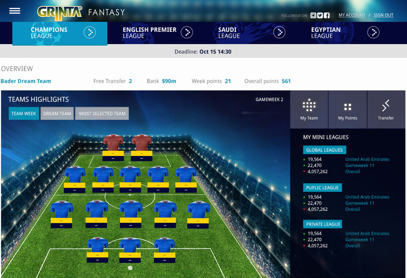 fantasy football website & mobile application for zee media group by vinfotech
