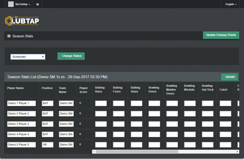 Manual Data Feed Integration - vFantasy Fantasy Sports Framework by Vinfotech