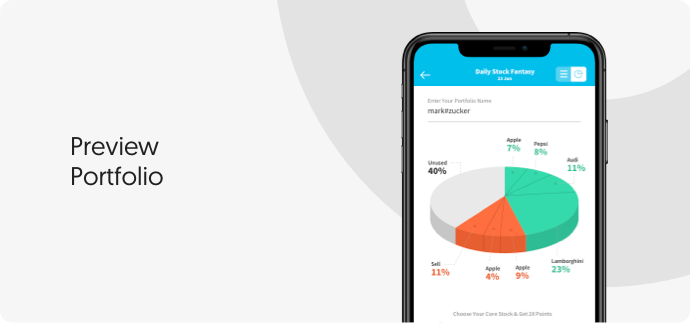 Graphical stock portfolio by Vinfotech