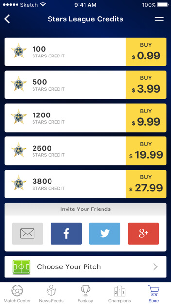 Champions League Fantasy Soccer Platform Designing by Vinfotech