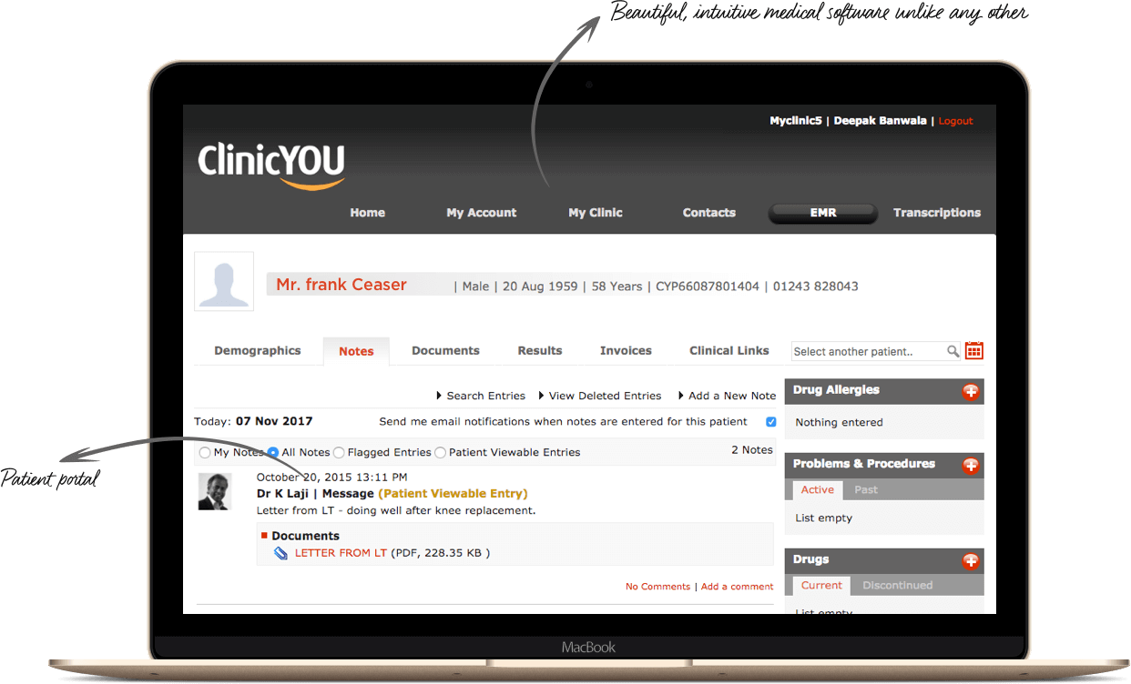 Clinic You EMR Website & App – Medication Process by Vinfotech