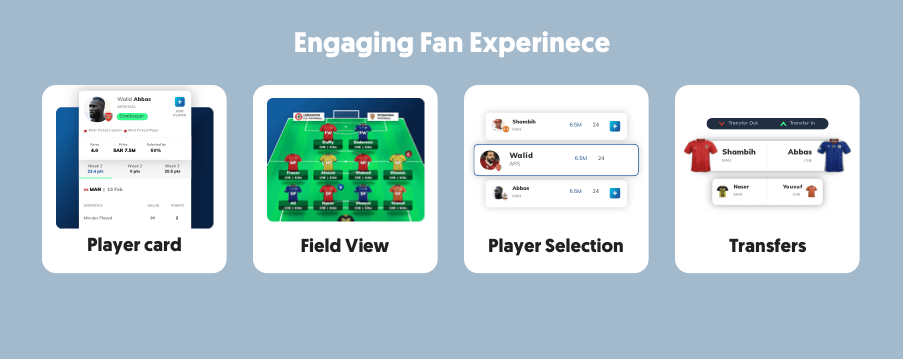 Our season-long fantasy sports software development is aimed to deliver engaging fan experience.