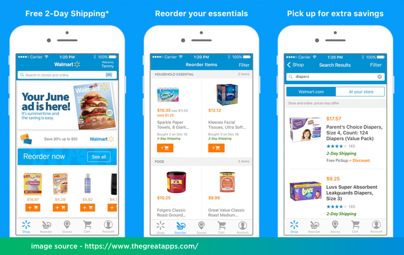 Walmart Mobile App Development on React Native by Vinfotech